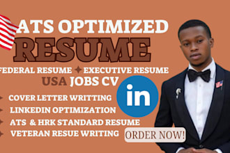 write, optimize your USA, federal, military, visa, ats, healthcare, IT resume