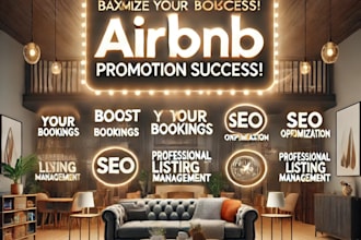 promote airbnb, booking, vrbo listing with advance marketing and optimization