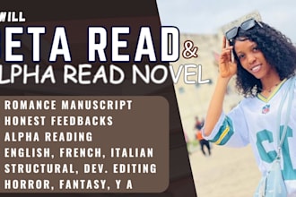 beta read, alpha read, critique your english, french manuscript, romance, horror