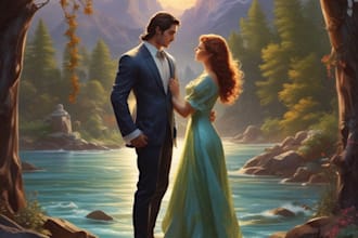 design fantasy book cover, romance book cover, and ebook
