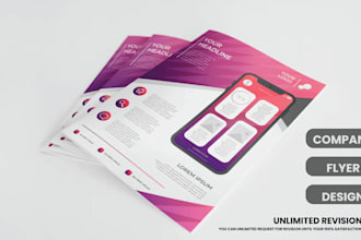 design creative food flyer, church flyer, corporate flyer