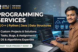 do all programming tasks  related to java python cpp
