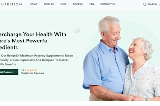 design vitamins supplements shopify website private label store nutrition health
