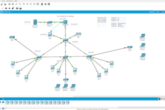 do computer networking task in cisco packet tracer