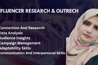 do influencers research and outreach