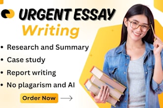 do urgent essay writing as an essay writer
