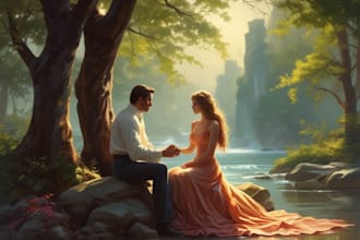 do illustrated romance book cover design