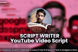 do youtube video script writing for your channel