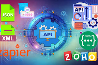 do web API integration, rest, json, XML and zapier automation, backend developer