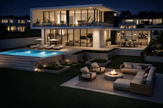do exterior and 3d rendering