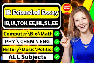 write and check extended essay ib, ia , hl, sl, ee, ias, ess, io