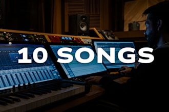 create 10 songs for you as a ghost producer