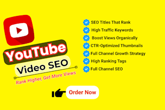 rank youtube video with advanced SEO