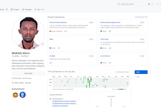create modern, responsive website or custom python scripts to automate tasks