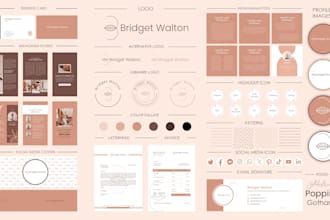 make luxury signature logo, branding kit and brand identity