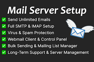 set up imap and smtp mail server using postfix and dovecot