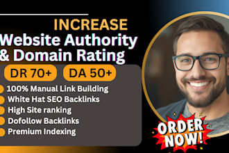 do high da SEO backlinks, link building, and increase domain rating DR da