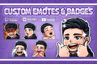 create custom twitch emotes, discord emoji, youtube stickers and sub badges