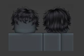 design a stylized ugc roblox hair roblox accessories and clothes