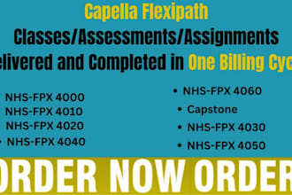 do capella flexpath assessments, ihuman and nursing