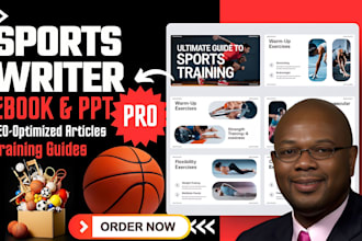 write SEO sports articles, nba sports ebook, sports website blog, ebook writer