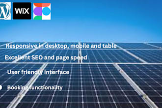 design a well optimized solar landing page for your solar business for leads