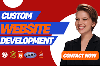 create custom website development full stack web developer build website design