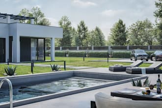 renovate 3d single family villa, house, static exterior renders,3d concept video