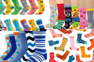 create designs socks design 2d 3d sole designing unique pattern sock