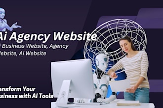 ai agency website, ai business website, agency website, ai website bot