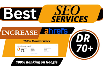 increase ahrefs domain rating dr 70 using high dr dofollow SEO backlinks