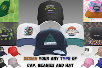 design unique logo badges and professional patches for hats and caps