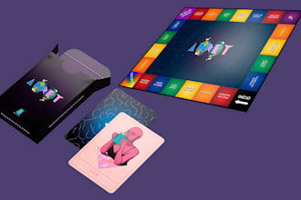 design board game tcg card game playing card box mockup game card illustration