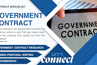 find government contract, write bid proposal, respond to rfp,fri,rfq