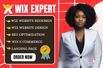 design and transfer wix studio website, wix website redesign, wix website design