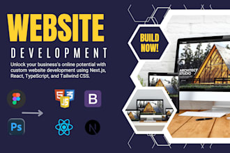 be a frontend website developer in react js and nextjs