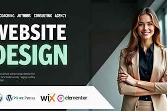 design life coaching website, presentation, online course and author website