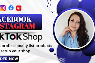 set up tiktok shop, facebook shop, instagram shop tiktok ads to boost sales
