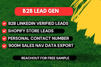 do shopify b2b ecommerce leads list, personal contact number
