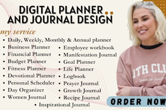 create ebook printable journal design lead magnet training manual kdp workbook