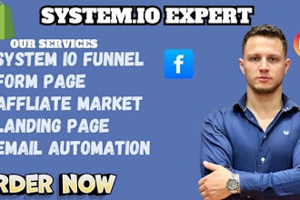 build high converting sales funnel or landing page using systeme io, clickfunnel