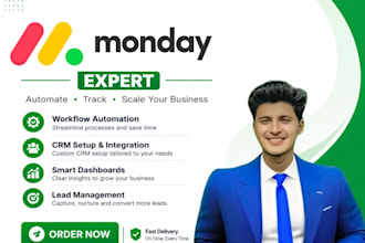 be your monday consultant setup monday CRM project management boards automation