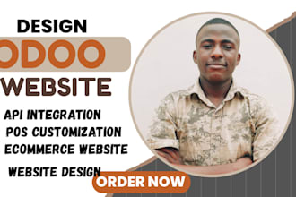 do odoo website development API integration ecommerce site wix redesign