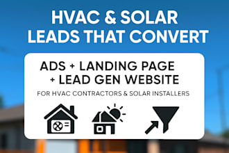 generate hvac leads solar ads hvac landing page design lead generation website