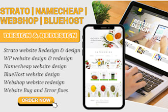 wordpress website design on strato, namecheap, siteground, strato website design