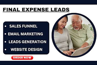 generate final expense leads, final expense websites, final expense sales funnel