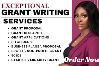 grant writing, grant proposal, grant research, rfps and business plan, 501c3