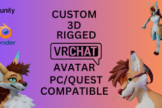edit fix vrchat avatar vrc character 3d avatar anime avatar furry femboy vrchat
