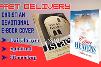 design professional christian prayer devotional ebook cover for books