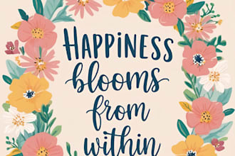 design etsy inspirational wall art